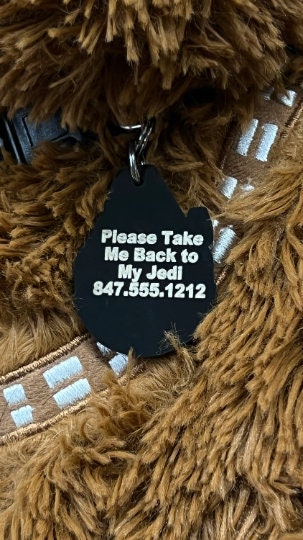 Millennium Falcon Dog Tag - Personalized Silent Acrylic Pet Collar Tag