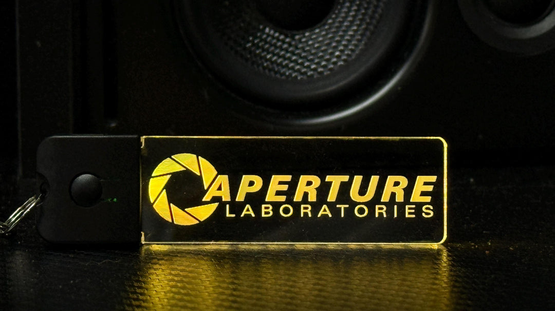 LED Keychain - Color Changing Acrylic Pendant with Dynamic Lighting Modes | Portal Fan Gift