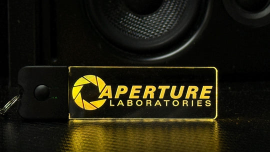 LED Keychain - Color Changing Acrylic Pendant with Dynamic Lighting Modes | Portal Fan Gift