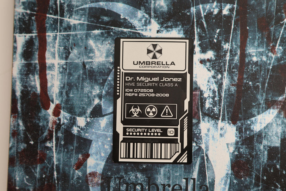 Umbrella Corporation ID Badge – Anodized Aluminum Cosplay Prop | Raccoon City Security Card | Metal ID Card