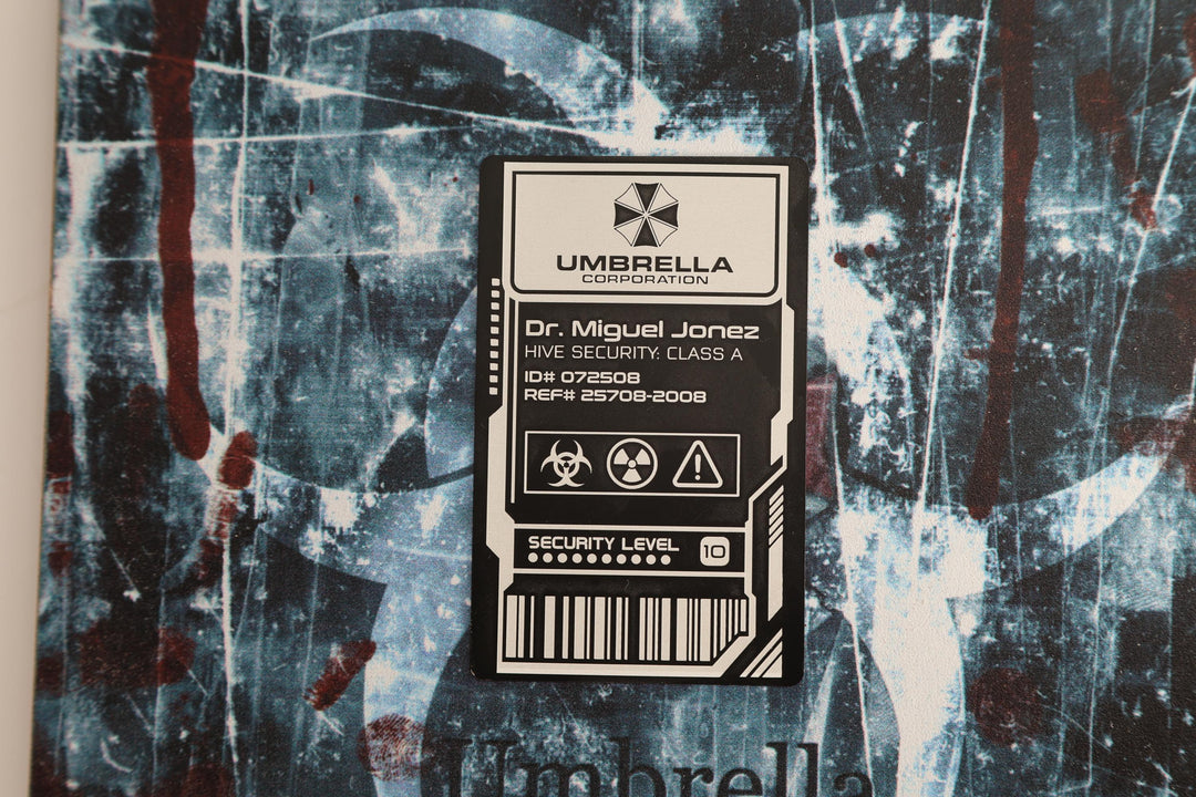 Umbrella Corporation ID Badge – Anodized Aluminum Cosplay Prop | Raccoon City Security Card | Metal ID Card