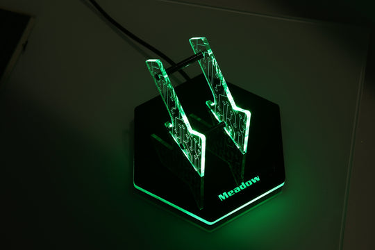 Personalized Game Controller Stand - Custom Gamer Tag Display | RGB LED Light