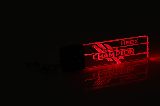 Color Changing Keychain - Personalized Acrylic LED Light Up Gaming Gift
