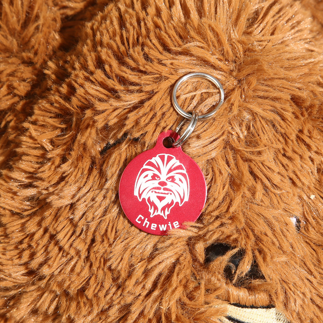 Personalized Pet Tag - Custom Dog Tag | Weatherproof Metal Sci-Fi Round Collar ID