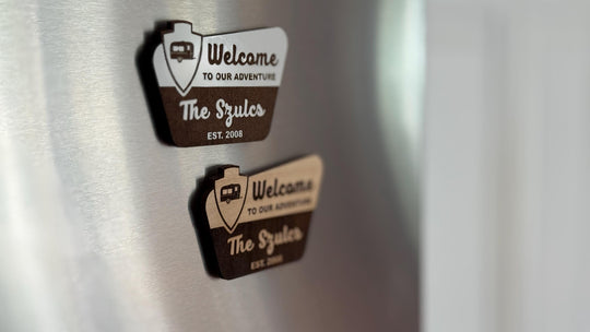 Personalized Wood Ornament - Custom Camping Gift | National Park Magnet Keepsake