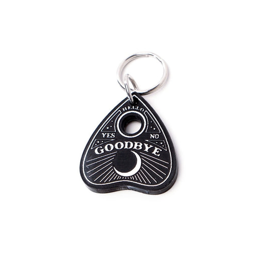 Personalized Pet Tag – Custom Ouija Planchette Tag | Weatherproof Acrylic Dog Collar Charm