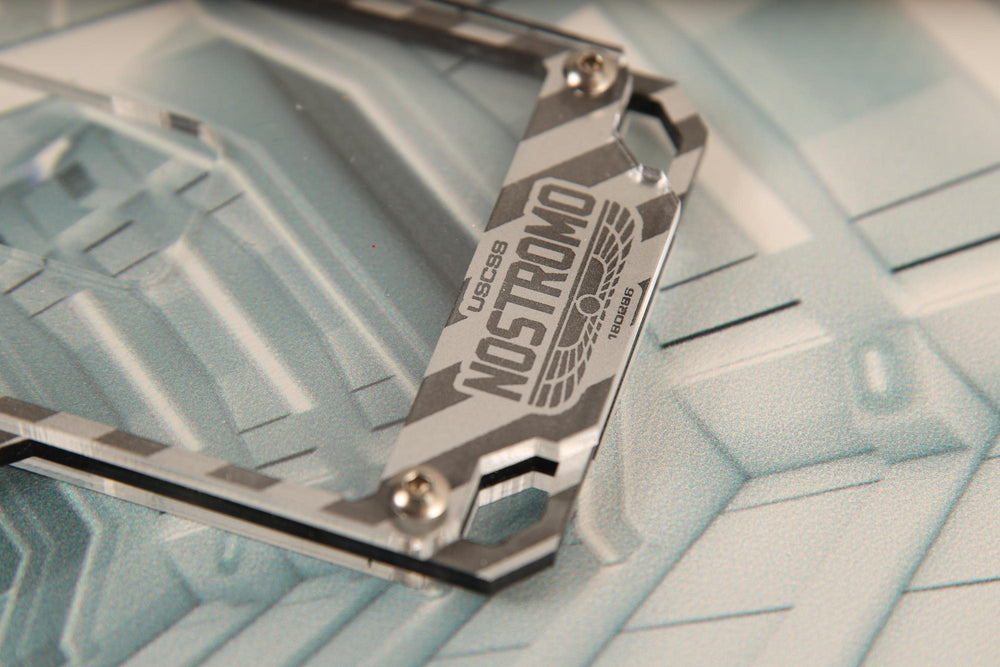 Cyberpunk Badge Holder - Transparent Acrylic Keycard ID Holder with Screws