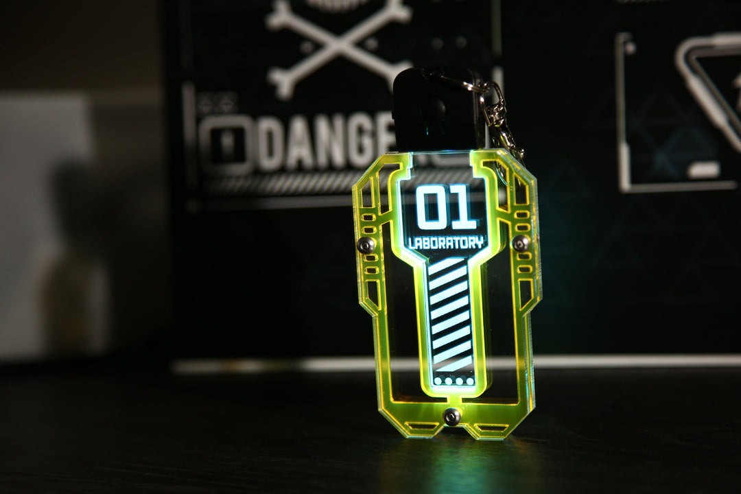 Cyberpunk Access Key - LED Rechargeable Pendant | Futuristic Cosplay Prop