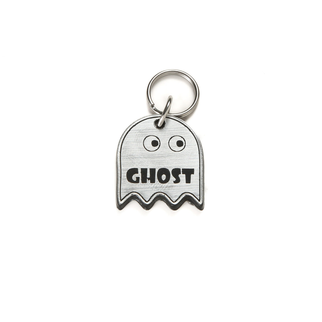 Personalized Ghost Pet Tag – Custom Engraved Acrylic Halloween Pet Collar Charm
