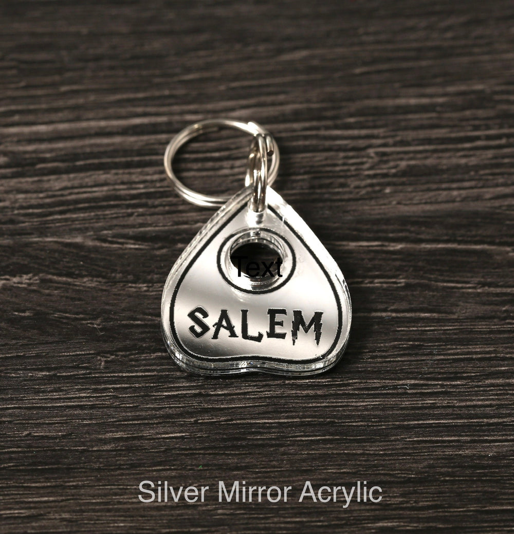 Personalized Pet Tag – Ouija Pet Tag With Stainless Steel Ring | Weatherproof Acrylic