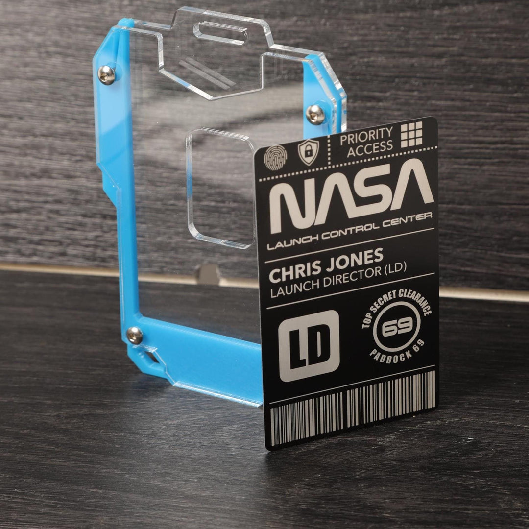 NASA ID Card - Personalized Aluminum Space Badge | Custom Laser Engraved Gift