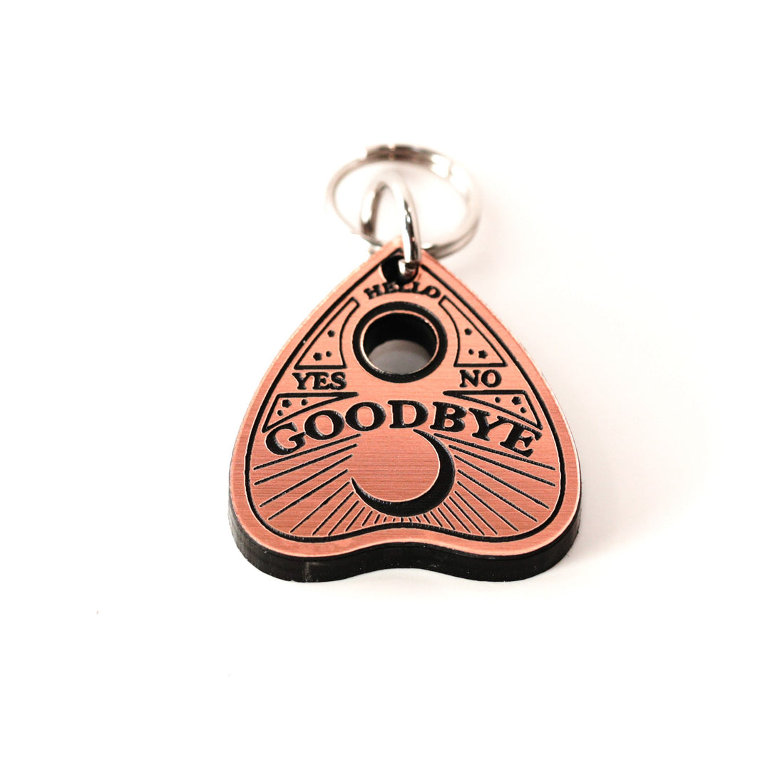 Personalized Pet Tag – Custom Ouija Planchette Tag | Weatherproof Acrylic Dog Collar Charm