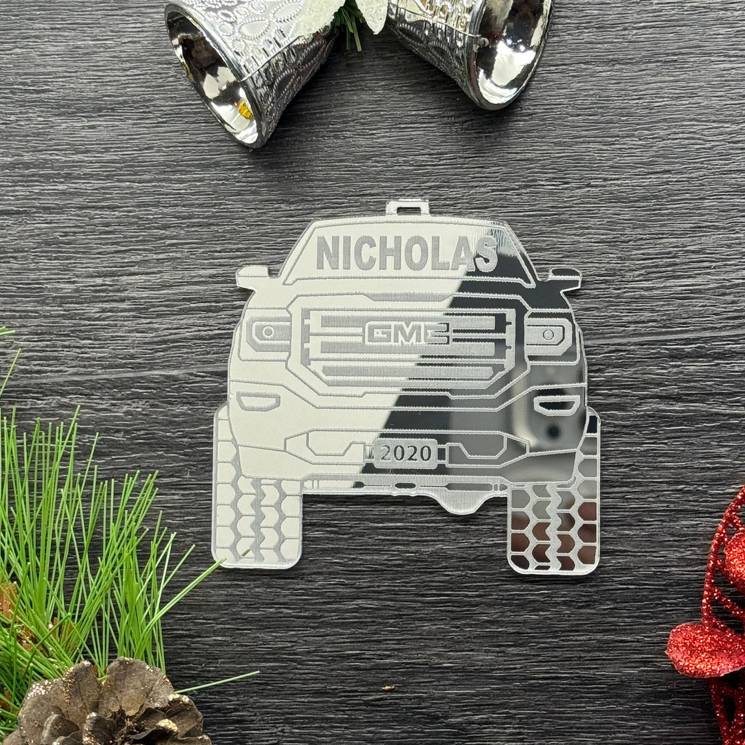 Pickup Truck Ornament - Personalized Laser Engraved 4x4 Christmas Decoration