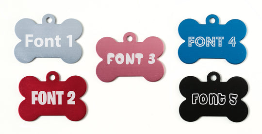 Human Pup Necklace - Personalized Bone Shaped Tag | Engraved Metal Accessory