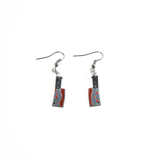 Bloody Knife Earrings - Laser Cut Horror Jewelry With Surgical Steel Hooks
