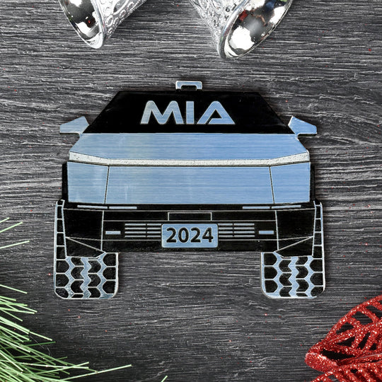 Pickup Truck Ornament - 4x4 Christmas Ornament With Precision Cut Acrylic Gift Box Option