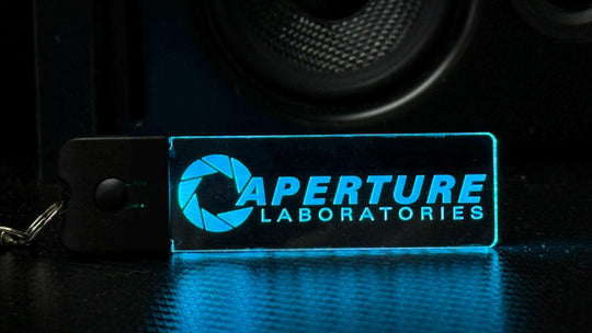 LED Keychain - Color Changing Acrylic Pendant with Dynamic Lighting Modes | Portal Fan Gift