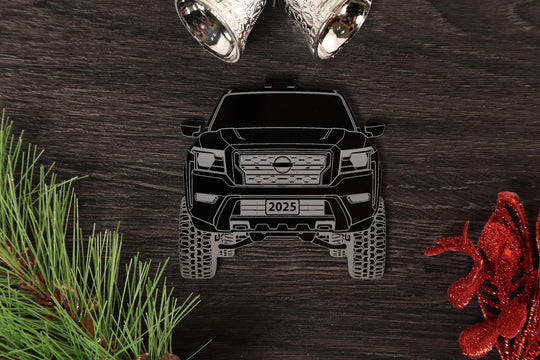 Pickup Truck Ornament - 4x4 Christmas Ornament With Precision Cut Acrylic Gift Box Option