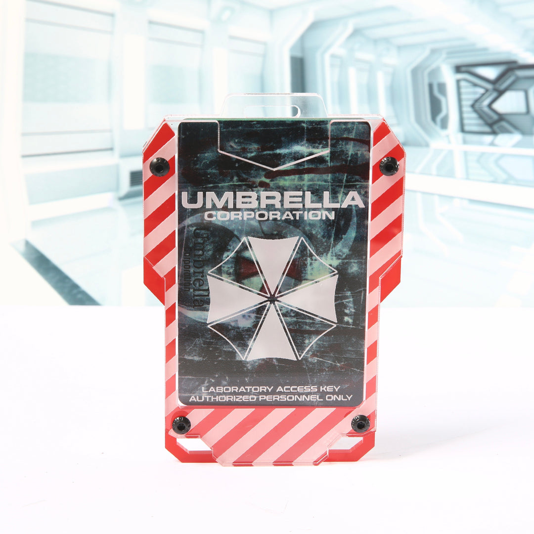 Cyberpunk Badge Holder – Custom Acrylic Work Badge with LED Rechargeable Colors