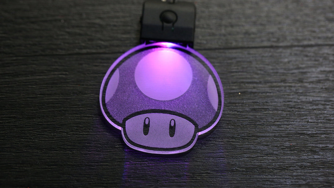Custom LED Keychain - Rechargeable Color Changing Pendant with Personalized Image