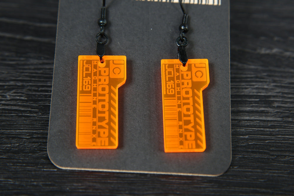 Cyberpunk Earrings – UV Reactive Laser Cut Hypoallergenic Statement Jewelry