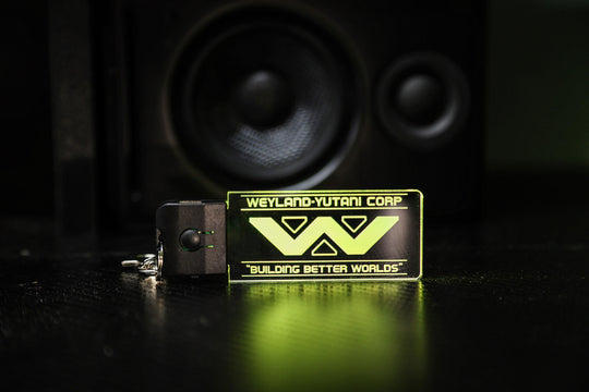 LED Illuminated Keychain – Color Changing Alien Cosplay Accessory with USB Charging