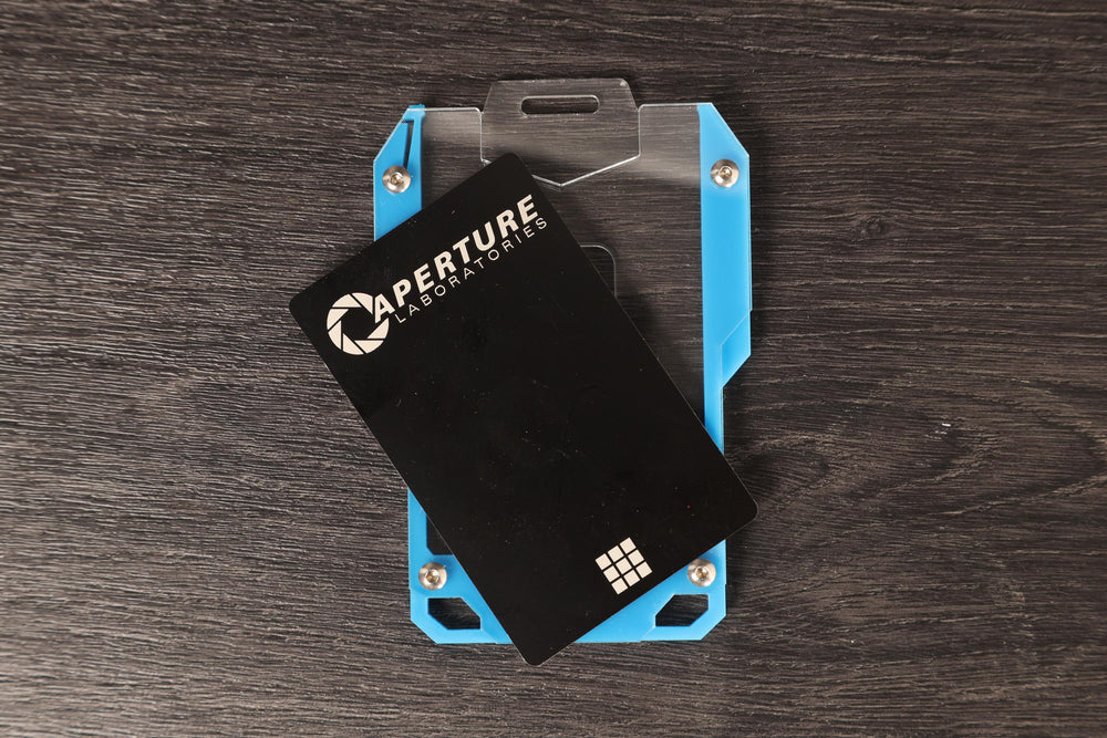Aperture Laboratories ID Card - Personalized Laser Engraved Aluminum Portal Fan Gift