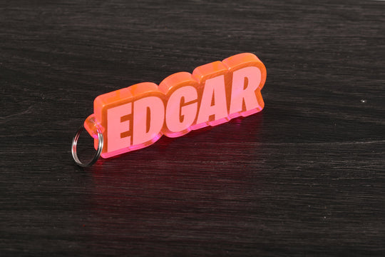 Custom Acrylic Keychain – Personalized Laser Cut Name Charm, Hand Assembled