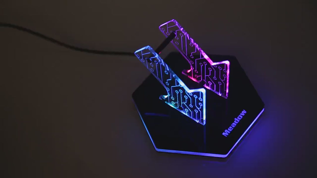 Personalized Game Controller Stand - Custom Gamer Tag Display | RGB LED Light