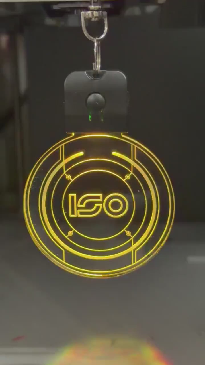 LED Identity Disc - Personalized Color Changing LED Charm for Cosplay Gear