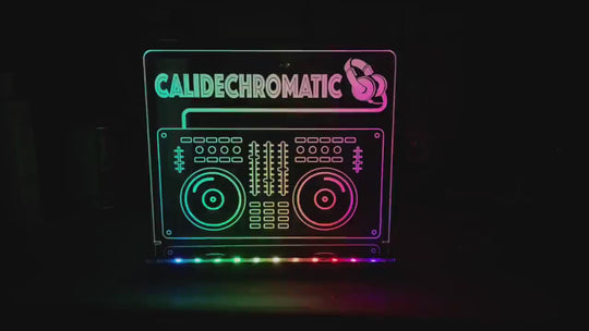 LED DJ Sign - Color Changing Lamp With Wireless Controller | Acrylic Night Light