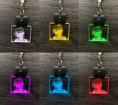 Komi Shouko - Komi-Cat - Light Up Keychain - Made in USA - Color Changing - Stocking Stuffer - Acrylic Key Chain - Komi Can't Wait