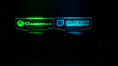 Custom Gaming LED Light - Twitch - Facebook Gaming - YouTube - Discord - Great Gift For Streamers, Gamers, Groomsmen - Game Room Décor - Jones Creativity