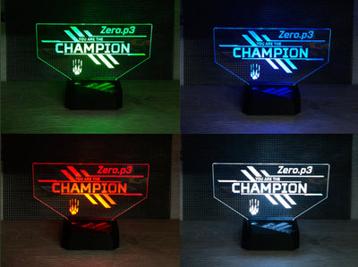 Personalized Apex Legends - You are the Champion LED Lamp | LED Light Up Sign | Made in USA | Color Changing | Remote | Rechargeable - Jones Creativity