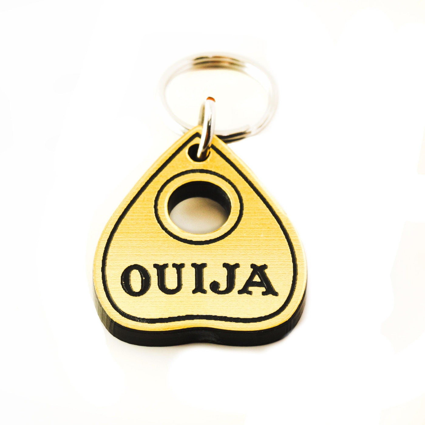 Ouija Personalized pet tag, Ouija Planchette, Personalized Pet ID Tag, Spirit Friendly, D Tag and Dog ID Tag, Witch Pet Tag, Spooky Pet Tag