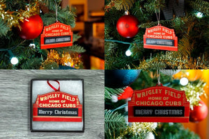 Personalized Wrigley Field Pet Ornament - Personalized Wrigley Ornament - Jones Creativity