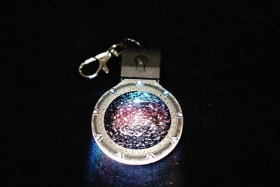 Stargate Portal Pendant - Made in USA | Color Changing - Stocking Stuffer - Cyberpunk Keychain