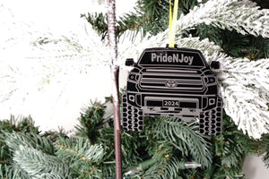 Tundra Christmas Ornament - 4x4 Christmas Ornament - Toyota Tundra Ornament - Jones Creativity