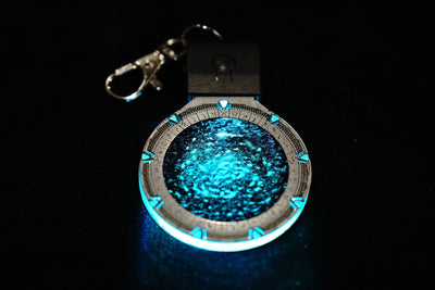 Stargate Portal Pendant - Made in USA | Color Changing - Stocking Stuffer - Cyberpunk Keychain
