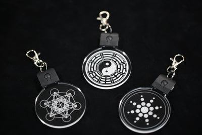 Energy Pendant - Yin-Yang Bagua Pendant - Made in USA | Color Changing - Stocking Stuffer - Spiritual Keychain - Sacred Geometry Pendant