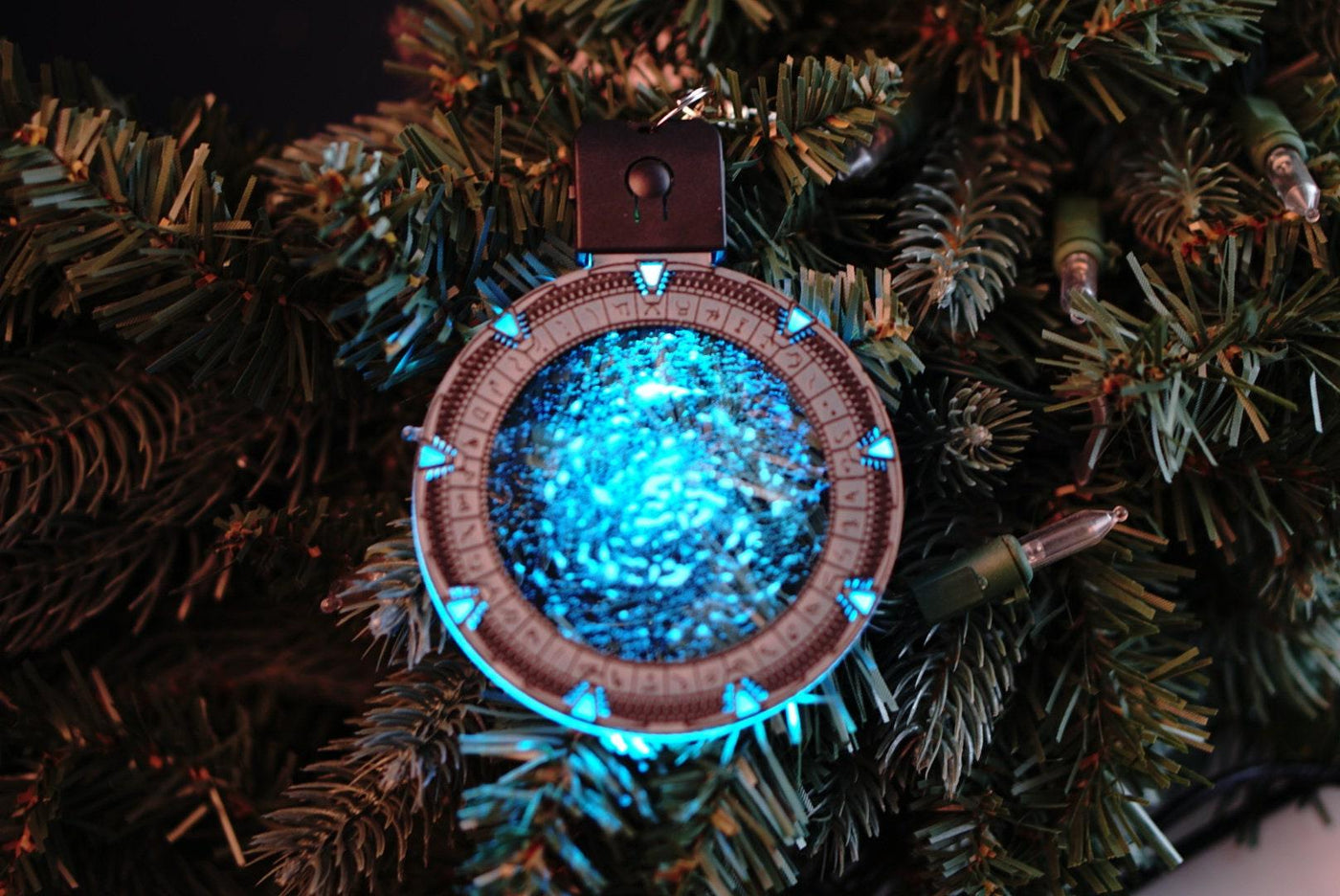 Stargate Portal LED Ornament - Made in USA | Color Changing - Stocking Stuffer - Stargate Ornament - Jones Creativity
