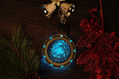 Stargate Portal LED Ornament - Made in USA | Color Changing - Stocking Stuffer - Stargate Ornament