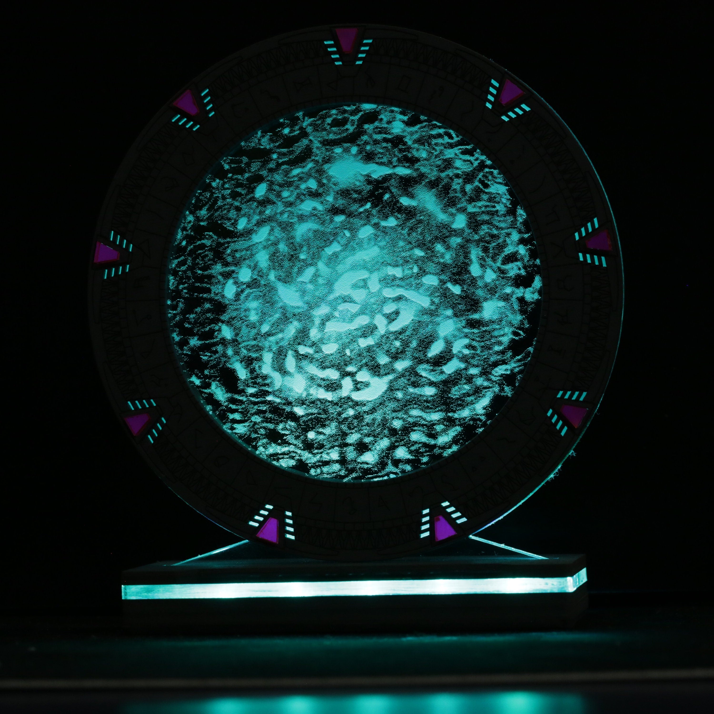 Stargate Portal Sign - Made in USA | Color Changing - Stargate SG1 Sign - Stargate SG-1 LED sign - Jones Creativity