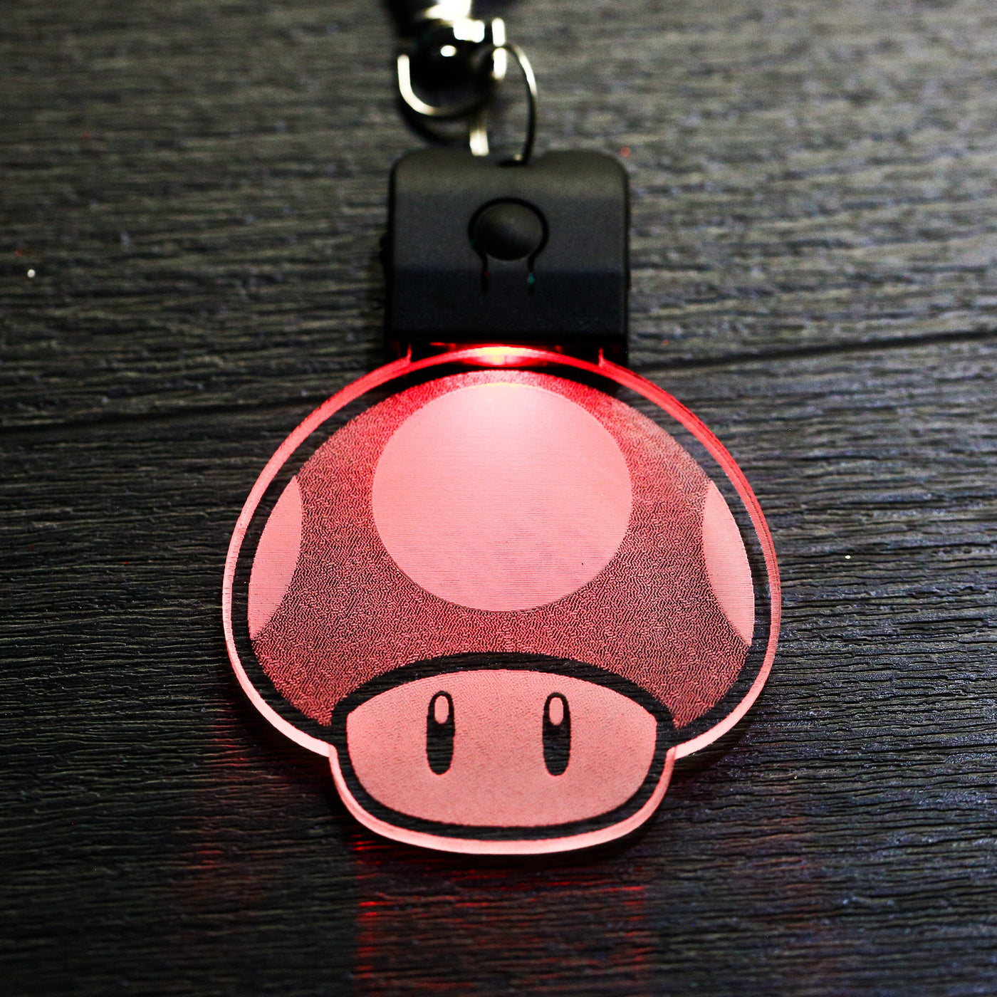 Super Mario 1 UP Mushroom LED Key Chain - Mario Brothers LED Key Chain - Geek Gear - Jones Creativity