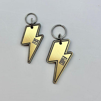 Zeus Lightning Bolt Personalized Pet Tag
