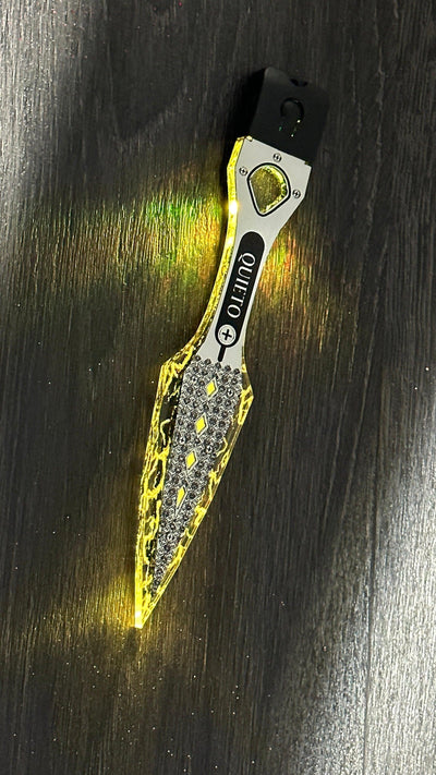 LED Illuminated Wraith Kunai Dagger . Apex Legends Heirloom - Made in USA - Color Changing - Stocking Stuffer - Acrylic Keychain - Jones Creativity