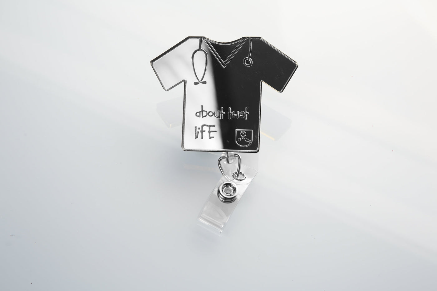 Personalized Scrub Top Badge Reel | Male Murse | nurse | doctor | RN | medical hospital doctors office | dentist | dental hygienist | Custom - Jones Creativity