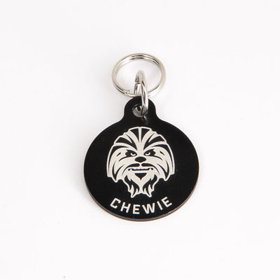 Personalized Star Wars Chewbacca - Chewie Pet ID Tag - dog tag - Sci-Fi Pet Tag - Star Wars Cat Tag - Star Wars Pet ID - Jones Creativity