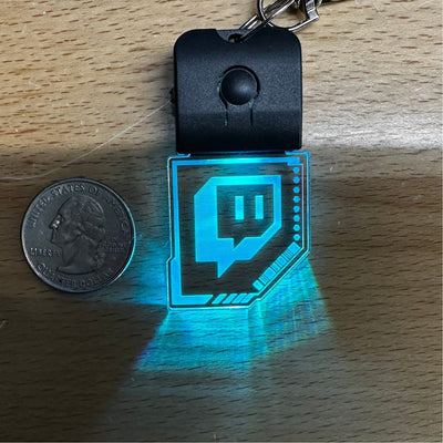 Twitch Inspired CyberPunk LED Keychain - Color Changing - Stocking Stuffer - Jones Creativity