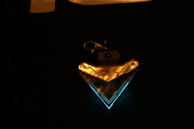 Cyberpunk Cyber Shark Tooth - Color Changing - Stocking Stuffer -Light Up Cyberpunk Keychain - Jones Creativity